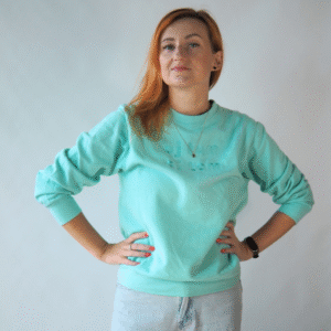 Bluza dresowa z haftem oj tam oj tam - prosty krój, okrągły dekolt Unisex